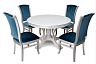 Стол "Мальта-3" круглый + 4 стула "Стиль"