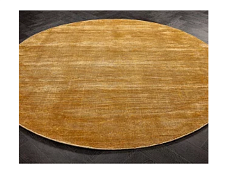 Индийский ковер из шерсти и арт-шёлка «MURUGAN» PLAIN-ANT-GLD-DC01/F033(Round) 248 x 248 см Мир ковров
