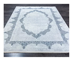 Турецкий ковер из полипропилена «FLORA LUX» 5538A-LBLUE-BEIGE Мир ковров