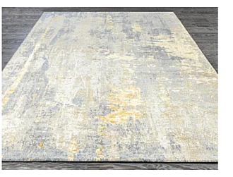 Индийский ковер из шерсти и шёлка «WEST HOLLYWOOD» PJ2537-GREY-GOLD 243 x 304 см Мир ковров