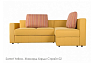 Угловой диван Смарт 220 с канапе и подлокотником , Желтый, Ткань Sweet Yellow