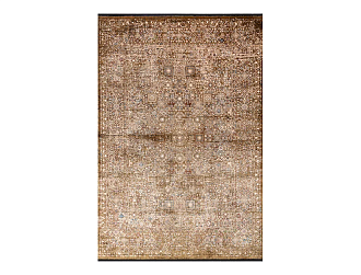 Турецкий ковер из эвкалиптового шёлка «PIETRA» 2077C-GOLD-CREAM Мир ковров