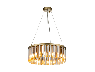 Подвесная люстра Slang (золото) D490*H160/1360 25*G9LED*2W Ангстрем
