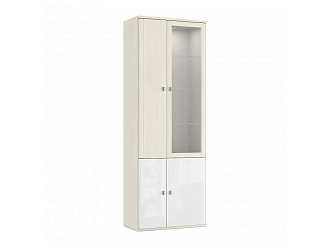 ШКАФ-ВИТРИНА СО СТЕКЛЯННЫМИ ПОЛКАМИ ELEGANTE LE4806.2 Dятьково Design - ДЯТЬКОВО