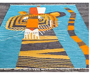 Индийский ковер из хлопка «ARCTIC KILIM» TIGER-MLT Мир ковров