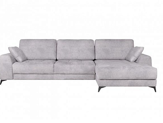 Угловой диван Монако с канапе 97/29, Серый, Ткань Tornado Silver Home Collection