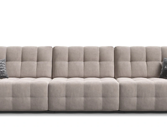  Диван Босс ХО Макс Велюр Монолит латте / Снежная Сонома