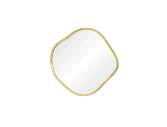 Organic S Gold Зеркало в тонкой раме Smal