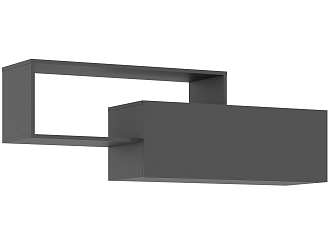 Полка 2-х ярусная Норд графит