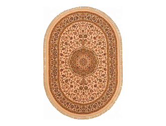 Бельгийский ковер из шерсти «IMPERIAL QUM» 1506-IVR(Oval) 280 x 380 см