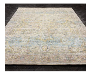 Индийский ковер из шёлка и шерсти «POLONAISE» S264-CAMEL-PINK 244 x 300 см Мир ковров