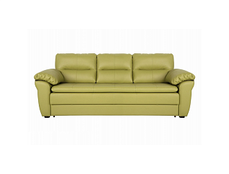 Диван Римини 3 р, Зеленый, Кожа Madras Phistachio Home Collection