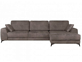 Угловой диван Монако с канапе 97/29, Коричневый, Ткань Tornado Stone Home Collection