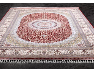 Турецкий ковер из шёлка и модала «SILK QUM» 1012M-BRD-ORT 200 x 300 см Мир ковров