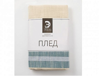 Плед Этель гуджарт (белый -синий) Home Collection