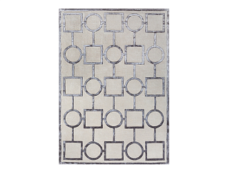 Индийский ковер из шерсти, арт-шёлка и хлопка «GEOMETRIC» G1-COLOR1 165 x 235 см Мир ковров