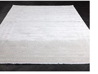 Турецкий ковер из полипропилена и полиэстера «MOON» 6489A-CREAM-L.GREY 80 x 150 см Мир ковров