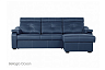Угловой диван Модульный Кёльн с канапе , Синий, Кожа Bellagio Ocean