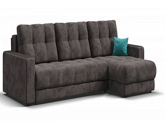 Угловой диван BOSS 3.0 Classic XL велюр Alkantara серый