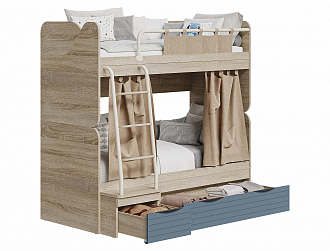 Кровать двухъярусная 2-1 Sonoma Colors (полуночный синий)