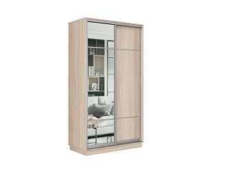 Шкаф-купе двухдверный Проксима ясень шимо светлый