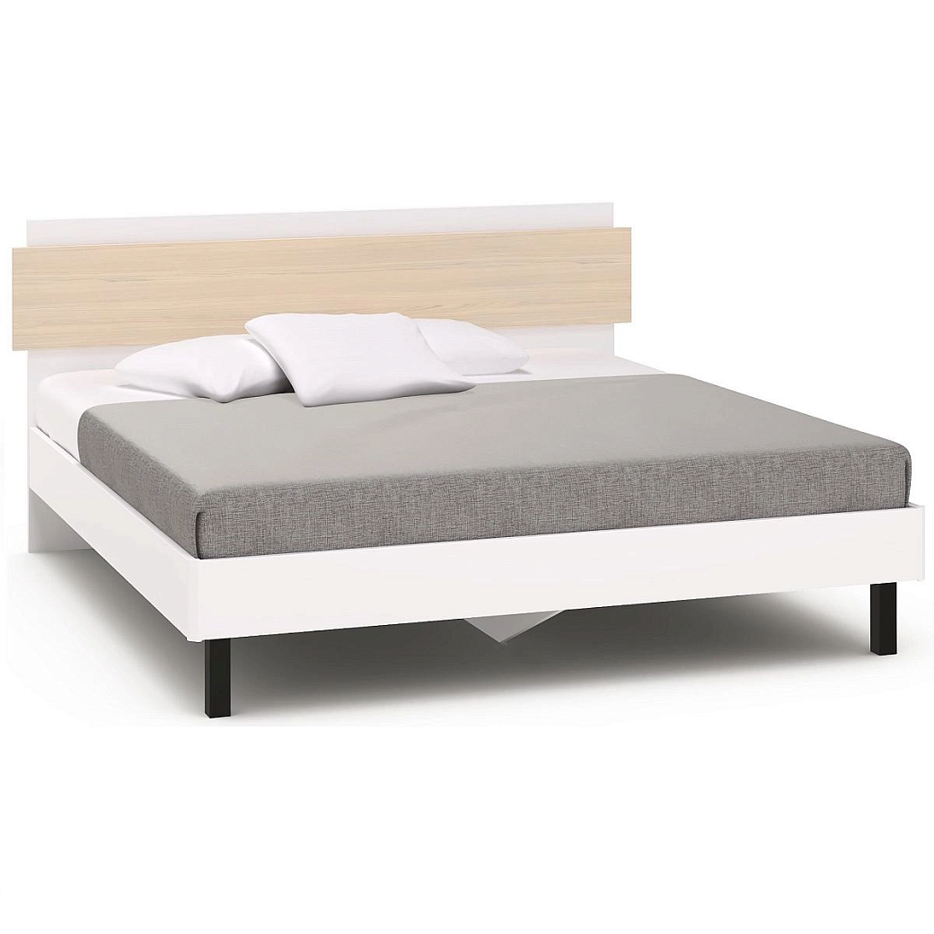 Кровать двуспальная 180х200 Chelsea,Rimini белая