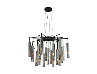 Подвесная люстра Orgel (чёрный) D645*H445/1645 21*G9*25W Ангстрем