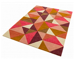Индийский ковер из шерсти «REEF RUG» RF09-KITE PINK MULTI Мир ковров