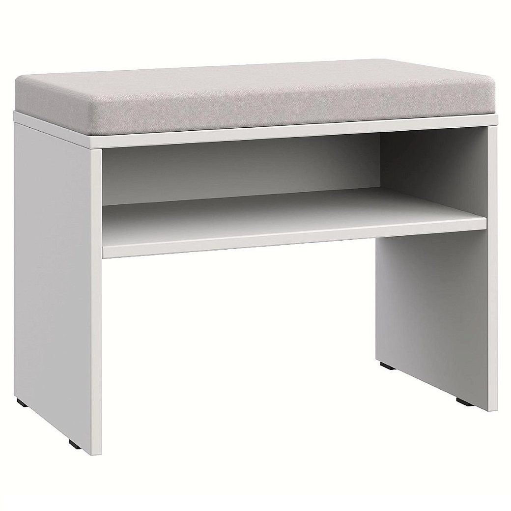 Банкетка Монреаль белый с подушкой