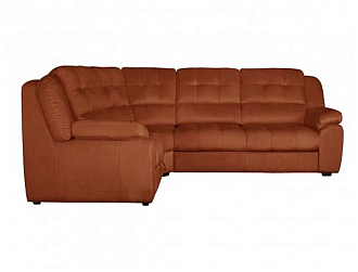 Угловой диван Орлеан с тумбой, Коричневый, Ткань Velutto 55 Home Collection