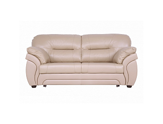 Диван Бруклин 3 р, Бежевый, Кожа Bellagio Lama Home Collection