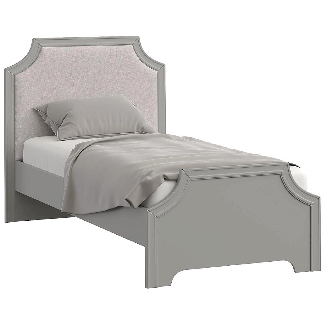 Кровать односпальная 90х200 Montreal серый