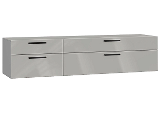 Тумба навесная под телевизор Челси серая