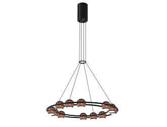 Подвесная люстра Sturm D450*H1500/1675 12*LED*4W Ангстрем
