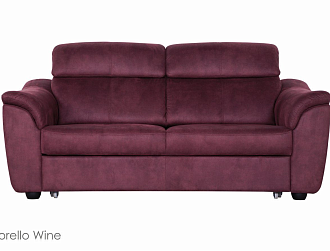 Диван Дублин 3 р, Бордовый, Ткань Morello Wine Home Collection
