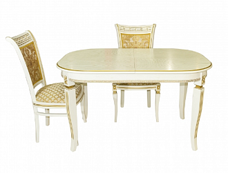 Стол "Верона" 160/200 + 2 стула "Венеция Люкс"