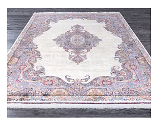 Иранский ковер из шёлка и модала «QUM PERSIAN» 606-CRM 200 x 300 см Мир ковров