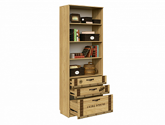 Шкаф книжный Корсар 4 Skand мебель - СКАНД