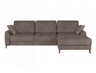 Угловой диван Монако с канапе 85/19, Коричневый, Ткань Tornado Ston Home Collection