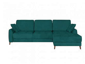 Угловой диван Монако с канапе 85/19, Зеленый, Ткань Zenit 40 Home Collection