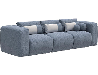 Диван Брауни 3-х местный Премьер без подушек