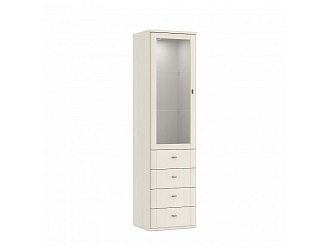 ШКАФ-ВИТРИНА СО СТЕКЛЯННЫМИ ПОЛКАМИ ELEGANTE LE4351.1 Dятьково Design - ДЯТЬКОВО