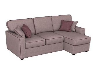 Диван угловой правый Бенедикт (verona light grey purple) LAZURIT - ЛАЗУРИТ