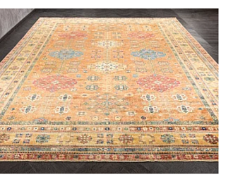 Пакистанский ковер из шерсти «KAZAK ROYAL» 222560-GLD-GLD 405 x 519 см Мир ковров