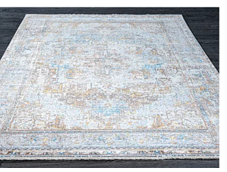 Турецкий ковер из полиэфирного шёлка «MYSTIC» 0078A-BROWN-NAVY 80 x 150 см Мир ковров