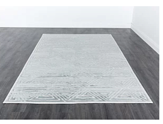 Непальский ковер из шерсти и шёлка «ART DECO RUGS» 147312-35-BLEACH-WHT SM-3 201 x 304 см Мир ковров