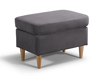 Банкетка Беркана темно-серая