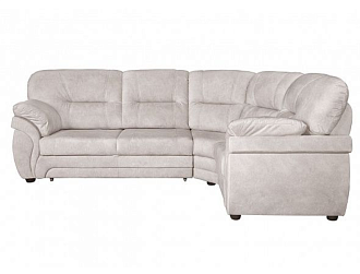 Угловой диван Бруклин с тумбой , Бежевый, Ткань Lambre 15 Home Collection