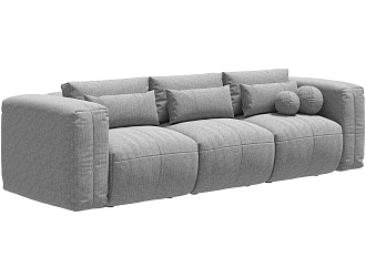 Диван Брауни Мемори 3-х местный Ферст без подушек