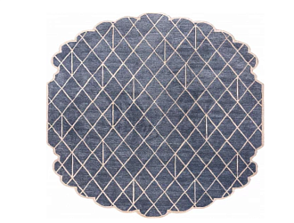 Индийский ковер из арт-шёлка и шерсти «IRREGULAR» TOP-9054-E.SLATE-P.TINT 244 x 307 см Мир ковров